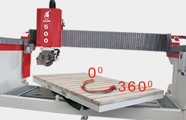 HSNC-500 3 Eksen Otomatik CNC Köprü Taş Kuvars Granit Tezgah Testere İtalya Pegasus Sistemi ile Kesme Makinesi